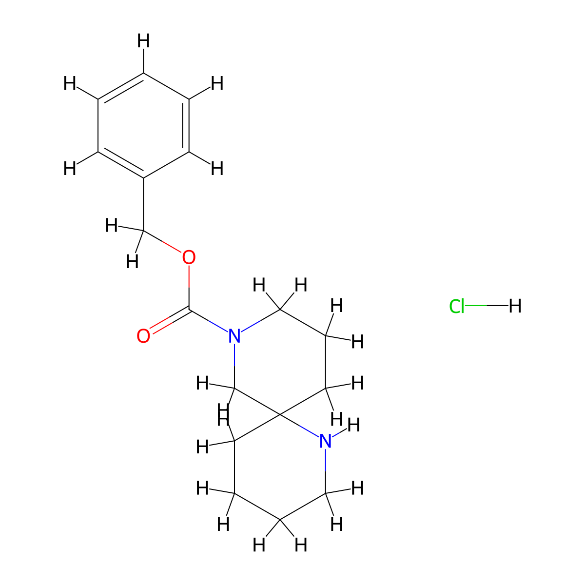 Benzyl 1,8-diazaspiro[5.5]undecane-8-carboxylate hydrochloride molecular structure, CAS 1439896-71-5