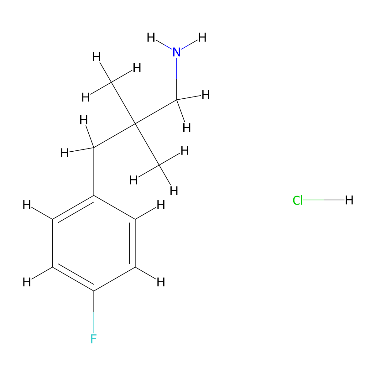 3-(4-Fluorophenyl)-2,2-dimethylpropan-1-amine hydrochloride molecular structure, CAS 1439897-98-9