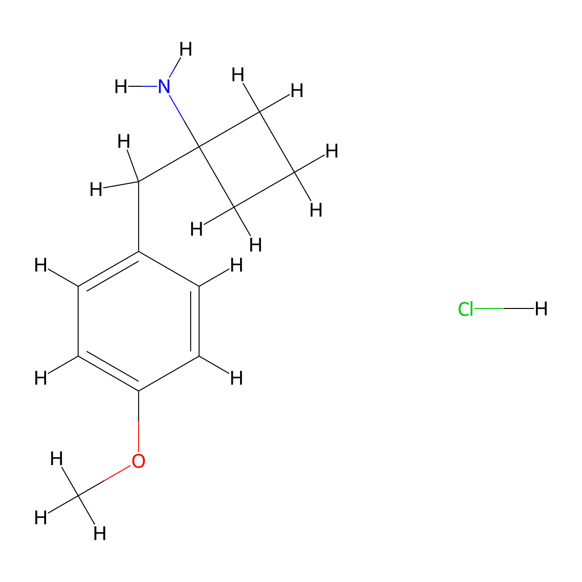 1-(4-Methoxybenzyl)cyclobutanamine hydrochloride molecular structure, CAS 1439898-18-6