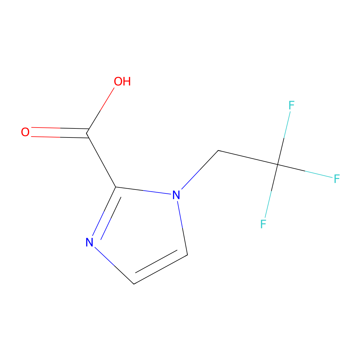 1-(2,2,2-Trifluoroethyl)-1H-imidazole-2-carboxylic acid molecular structure, CAS 1439899-01-0