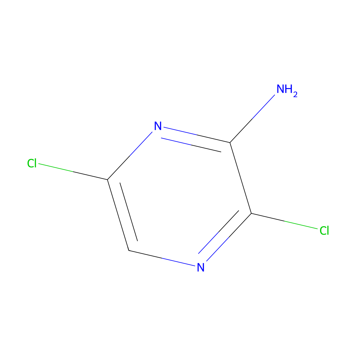 3,6-Dichloropyrazin-2-amine molecular structure, CAS 14399-37-2