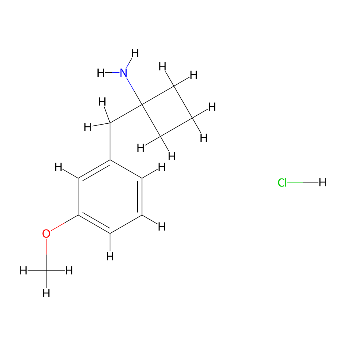 1-(3-Methoxybenzyl)cyclobutanamine hydrochloride molecular structure, CAS 1439900-14-7