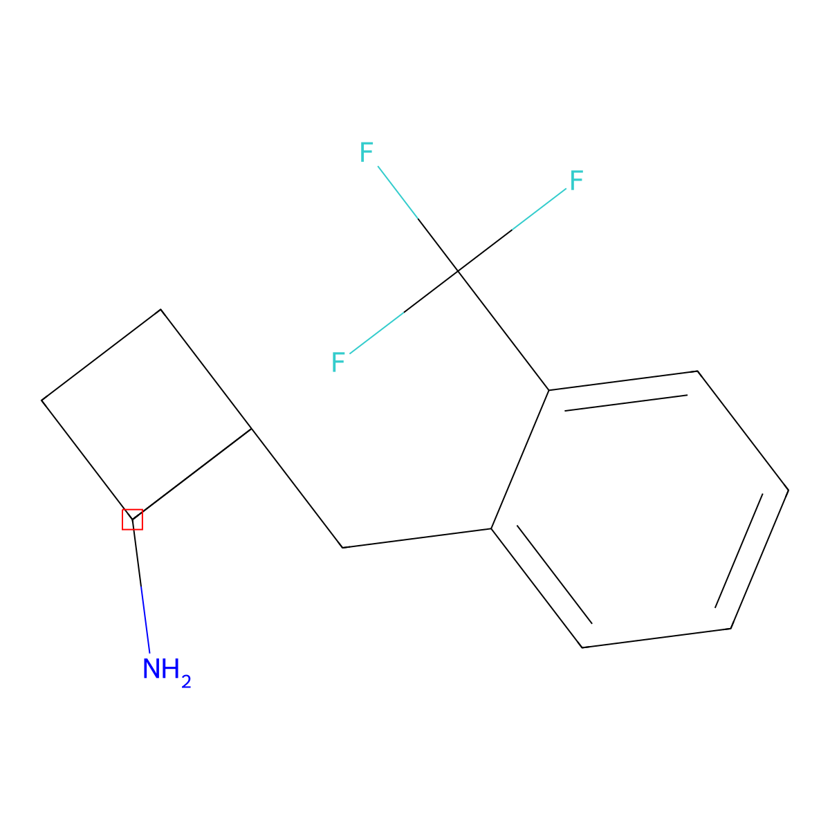 1-[2-(Trifluoromethyl)benzyl]cyclobutyl-methanamine molecular structure, CAS 1439900-15-8