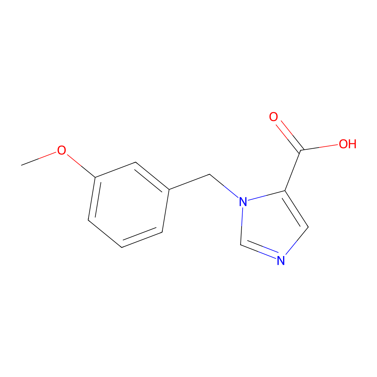 1-(3-Methoxybenzyl)-1H-imidazole-5-carboxylic acid molecular structure, CAS 1439900-55-6