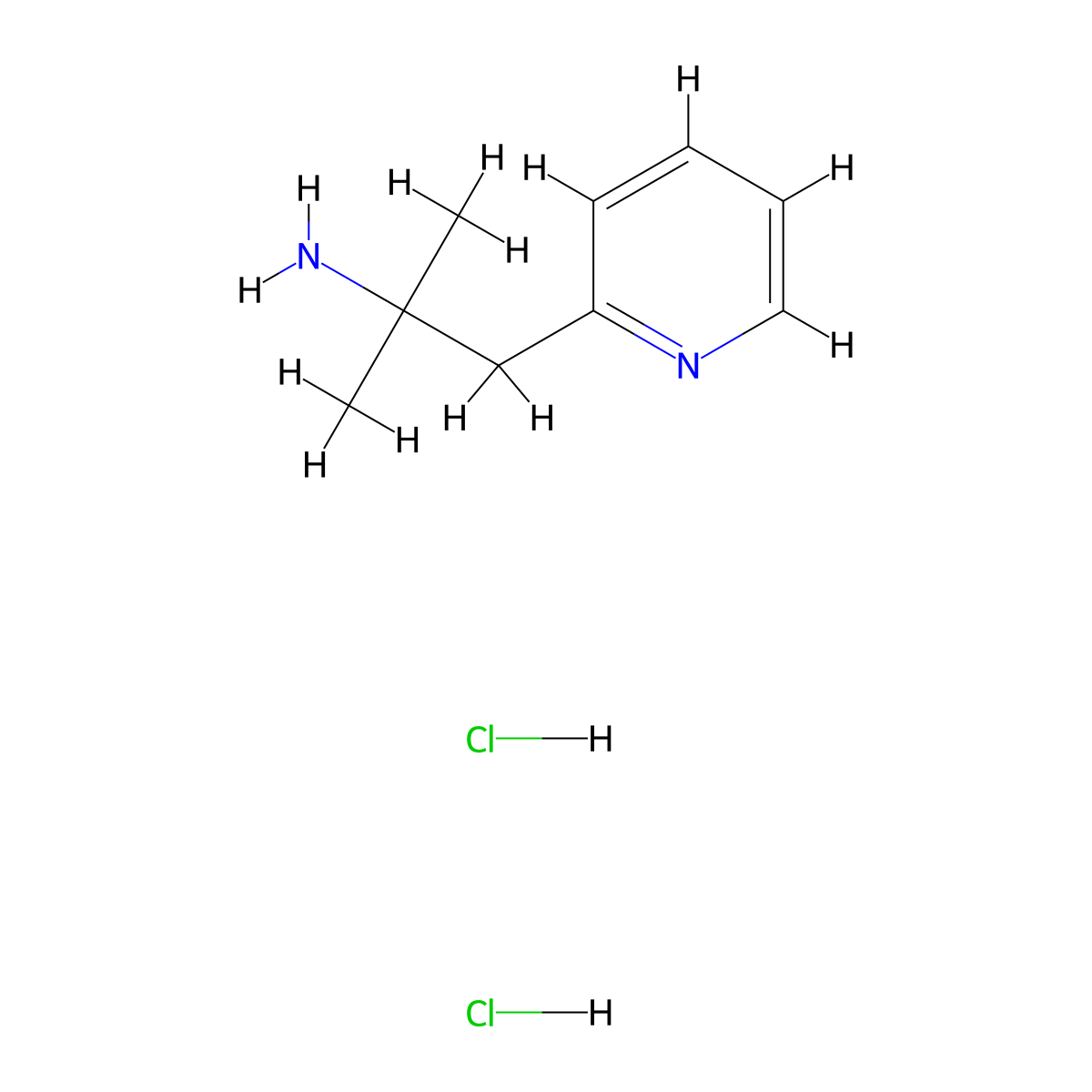 2-Methyl-1-(pyridin-2-yl)propan-2-amine dihydrochloride molecular structure, CAS 1439902-24-5