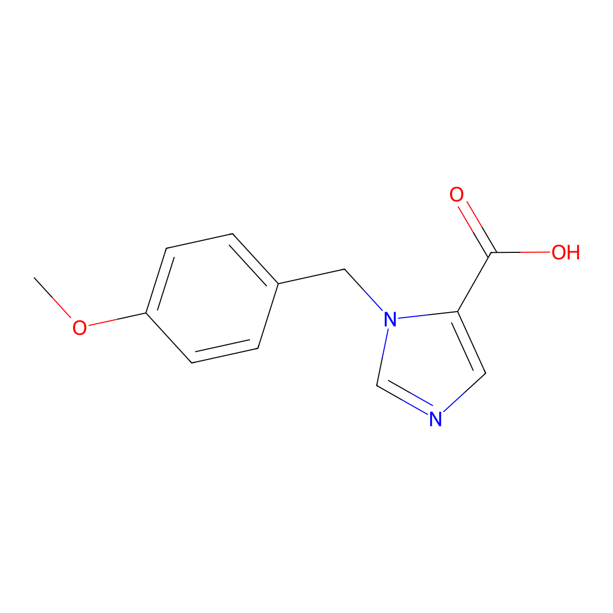 1-(4-Methoxybenzyl)-1H-imidazole-5-carboxylic acid molecular structure, CAS 1439902-33-6