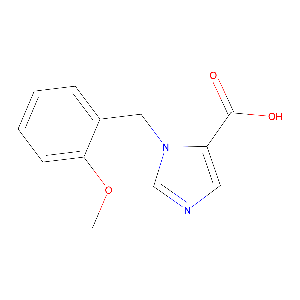1-(2-Methoxybenzyl)-1H-imidazole-5-carboxylic acid molecular structure, CAS 1439902-44-9