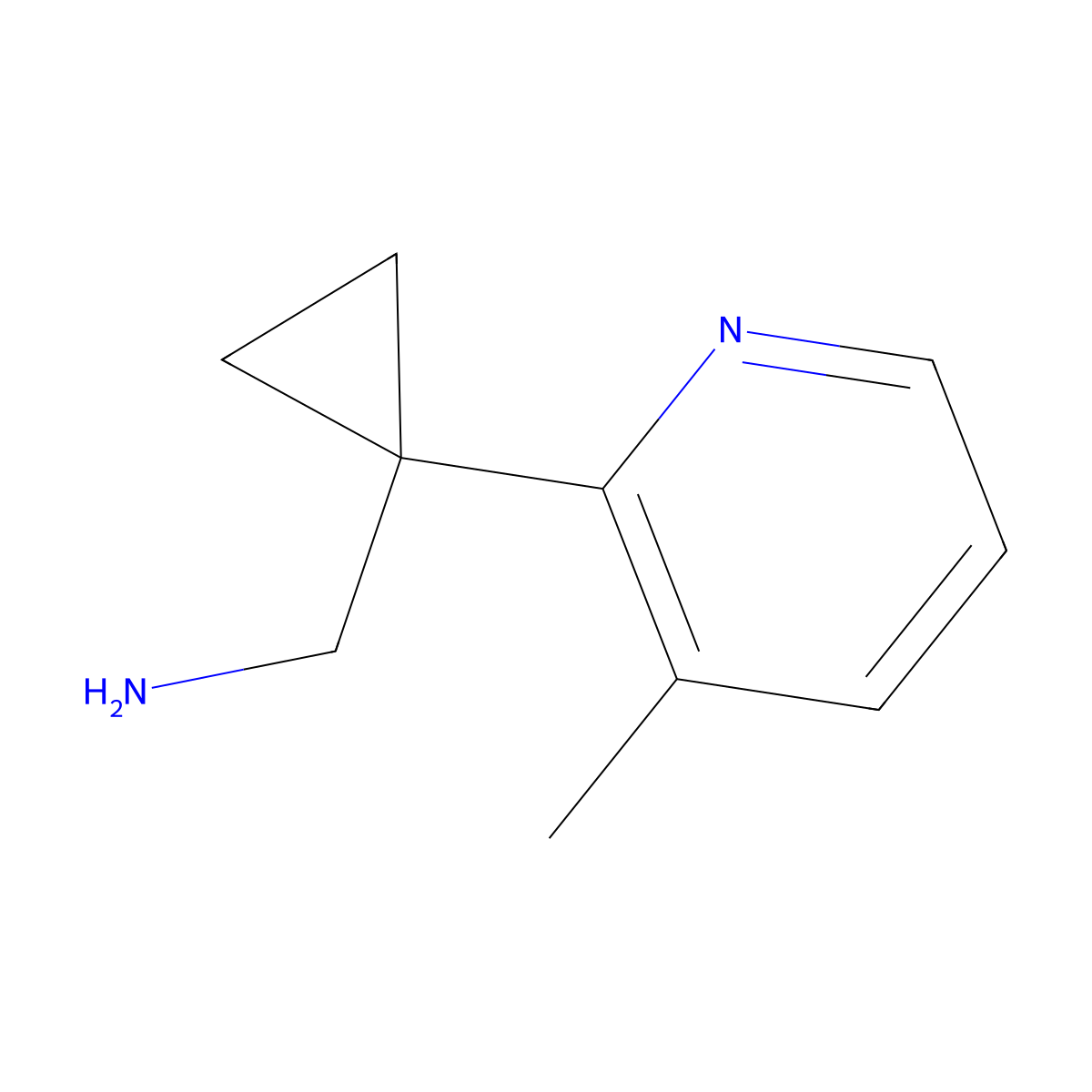 [1-(3-Methylpyridin-2-yl)cyclopropyl]methanamine molecular structure, CAS 1439902-47-2