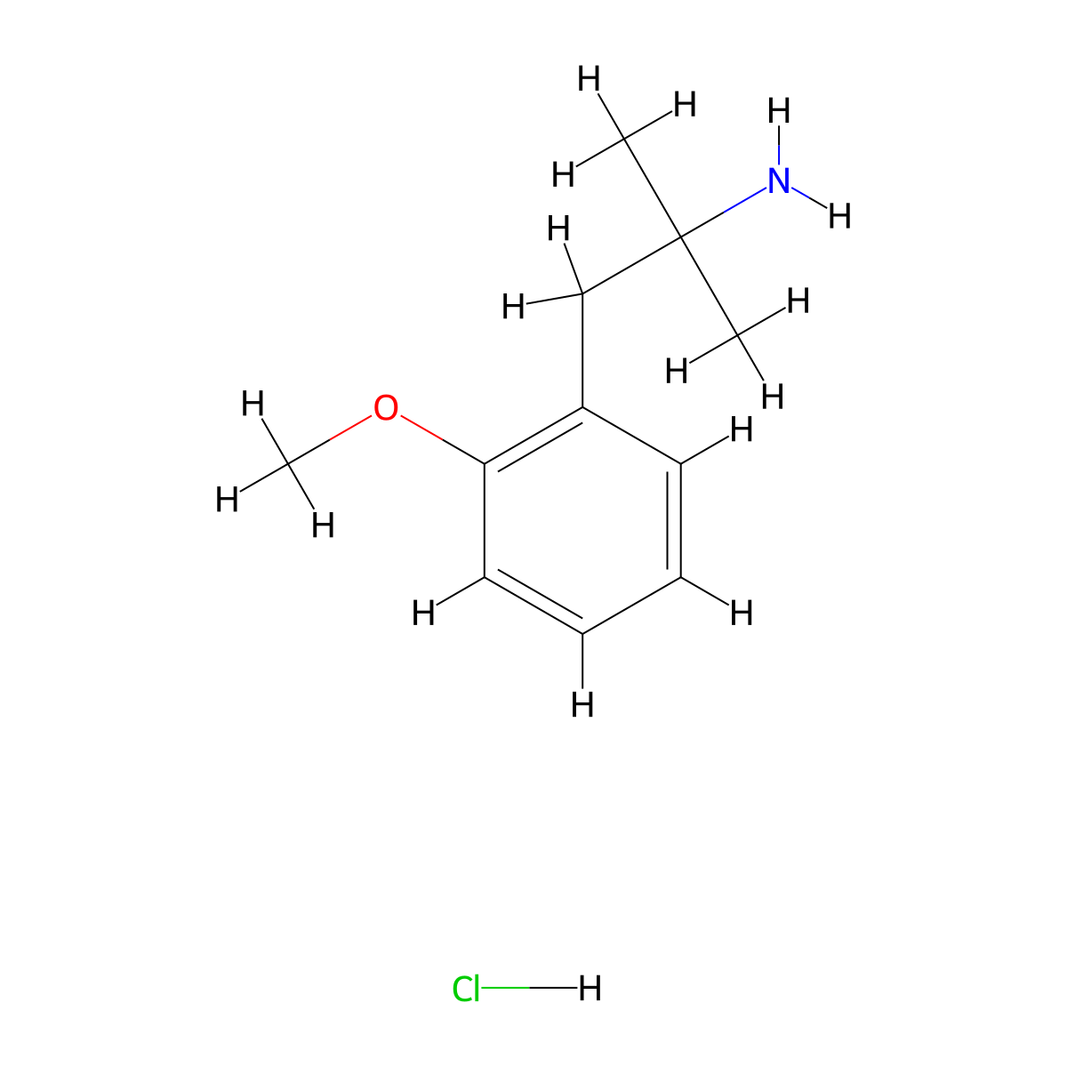 1-(2-Methoxyphenyl)-2-methylpropan-2-amine hydrochloride molecular structure, CAS 1439902-53-0