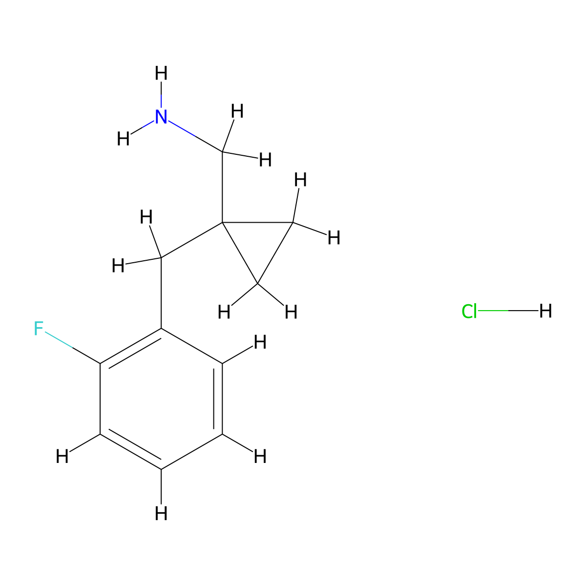 1-[(2-Fluorophenyl)methyl]cyclopropyl-methanamine hydrochloride molecular structure, CAS 1439902-66-5