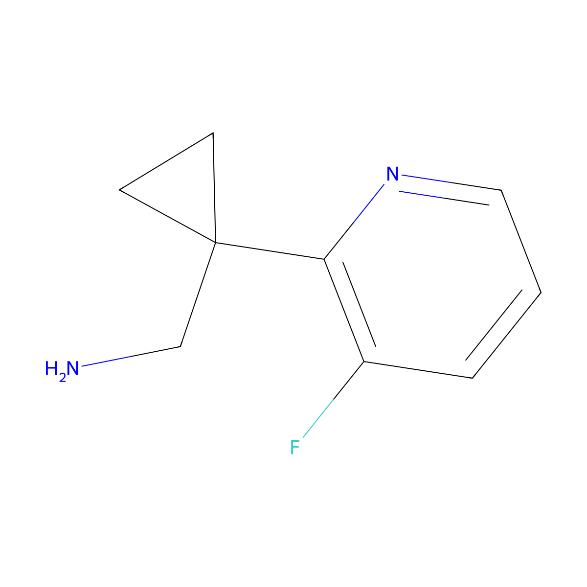 [1-(3-Fluoropyridin-2-yl)cyclopropyl]methanamine molecular structure, CAS 1439902-98-3