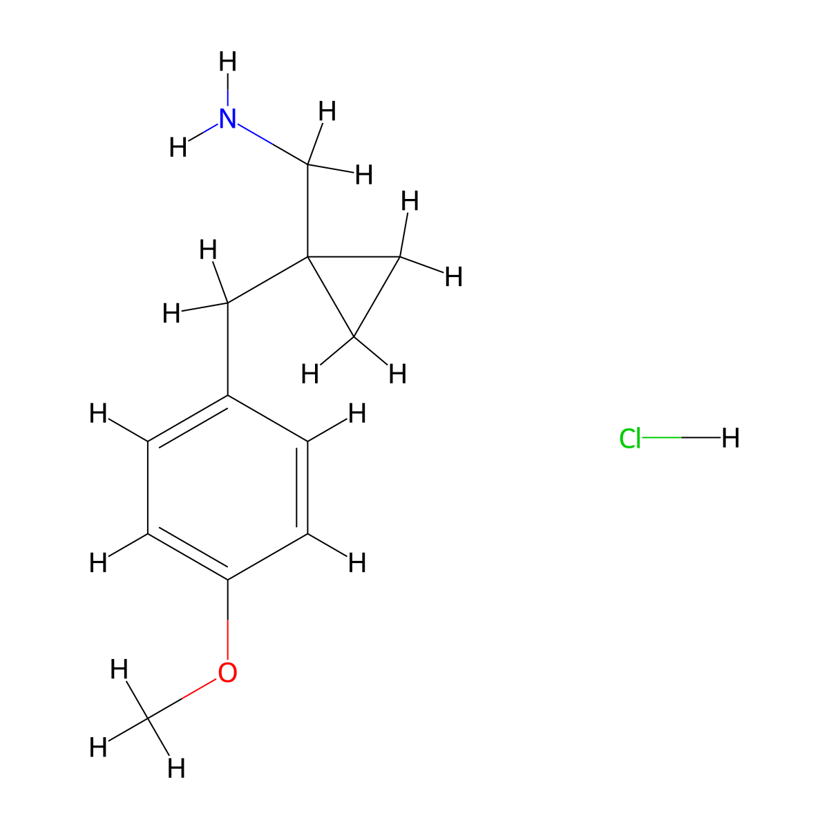 1-[(4-Methoxyphenyl)methyl]cyclopropyl-methanamine hydrochloride molecular structure, CAS 1439903-04-4