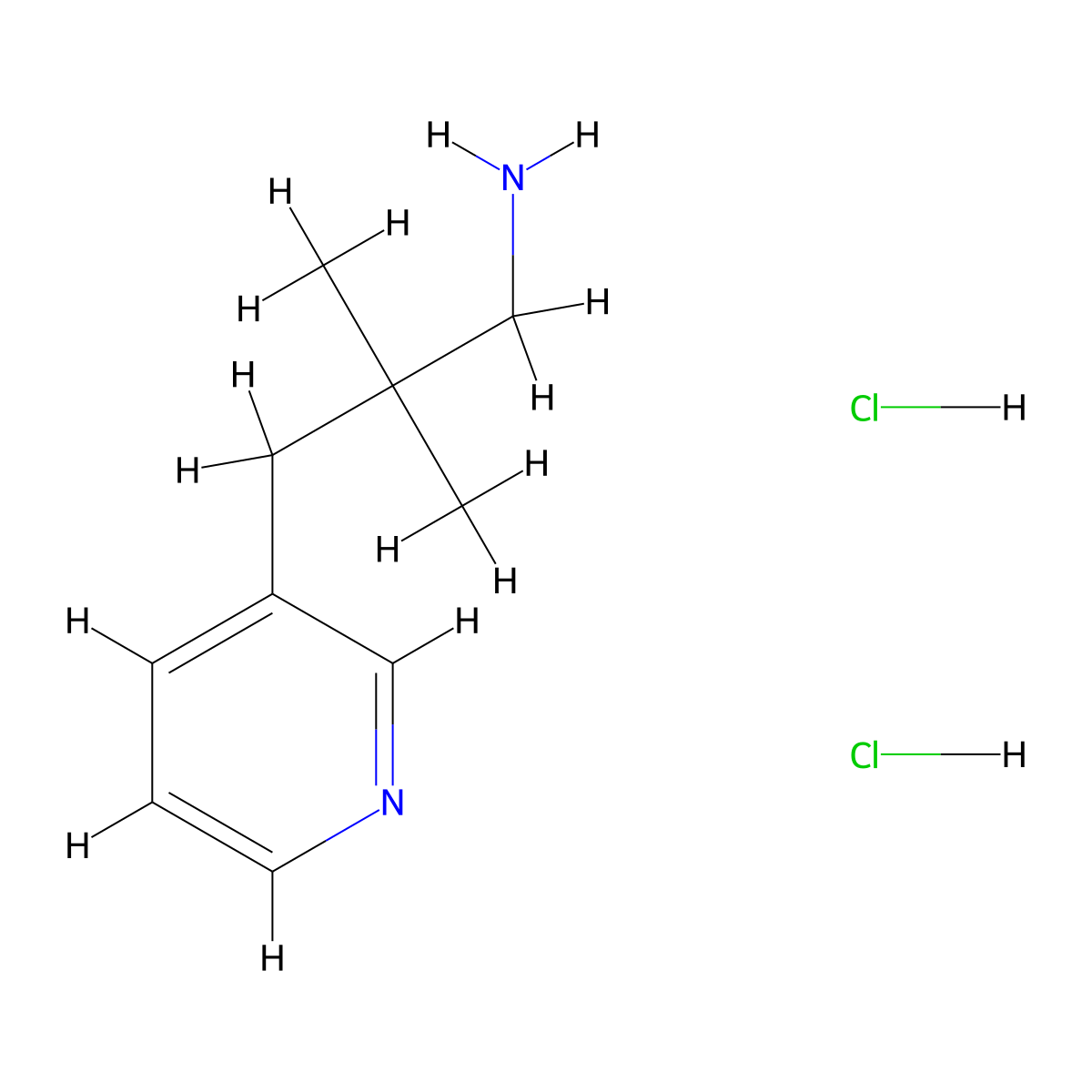 2,2-Dimethyl-3-(pyridin-3-yl)propan-1-amine dihydrochloride molecular structure, CAS 1439903-07-7