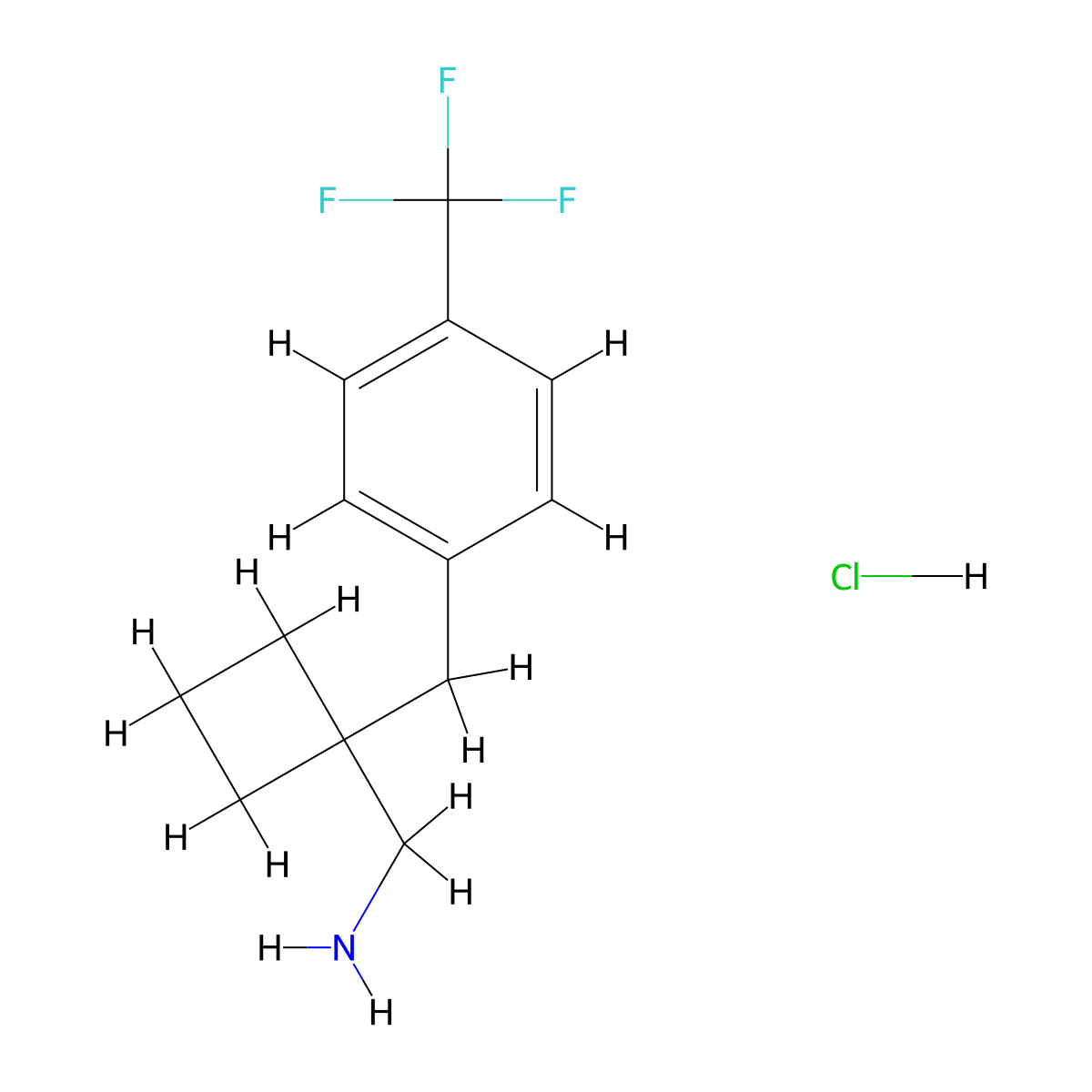 1-[4-(Trifluoromethyl)benzyl]cyclobutyl-methanamine hydrochloride molecular structure, CAS 1439903-10-2