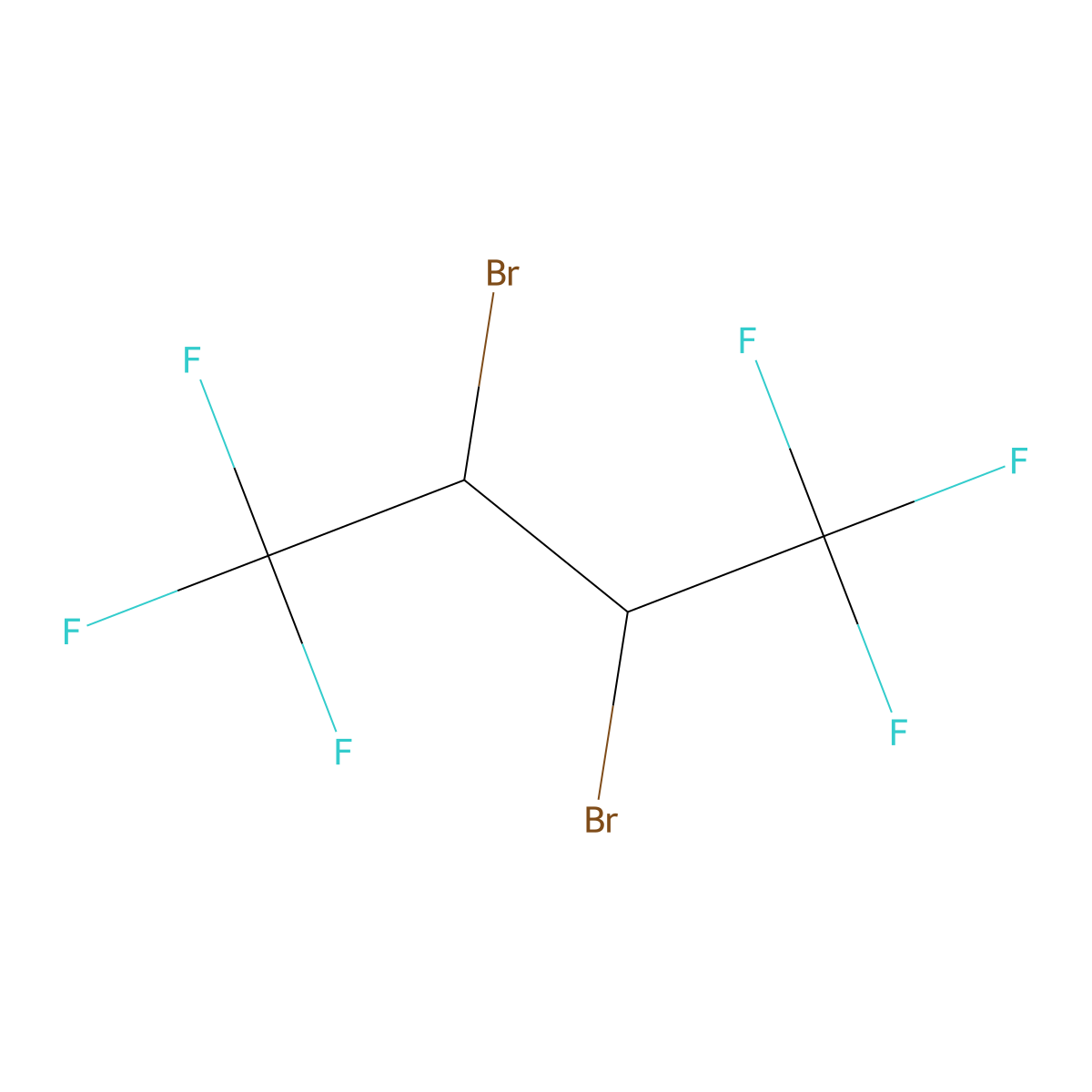 meso-2,3-Dibromo-1,1,1,4,4,4-hexafluorobutane molecular structure, CAS 1439904-16-1