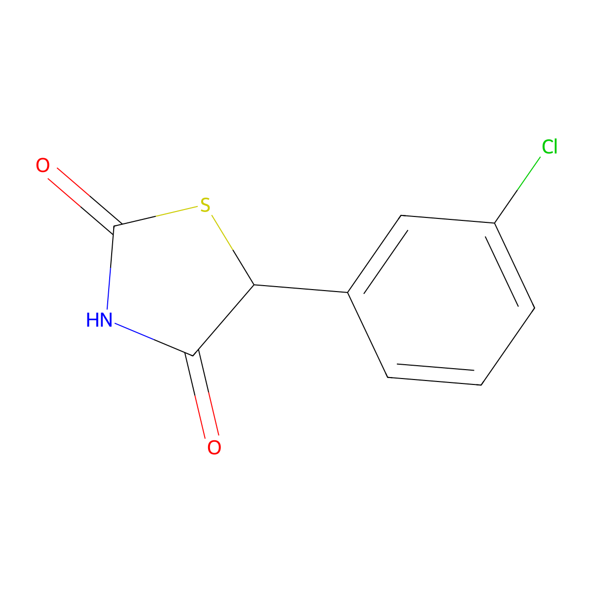 5-(3-Chlorophenyl)thiazolidine-2,4-dione molecular structure, CAS 1439904-71-8
