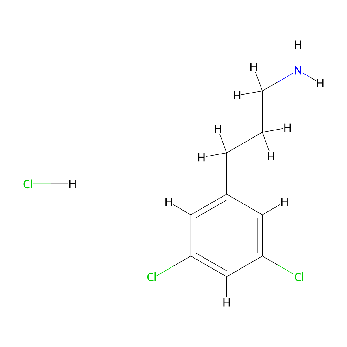 3-(3,5-Dichlorophenyl)propan-1-amine hydrochloride molecular structure, CAS 1439907-97-7