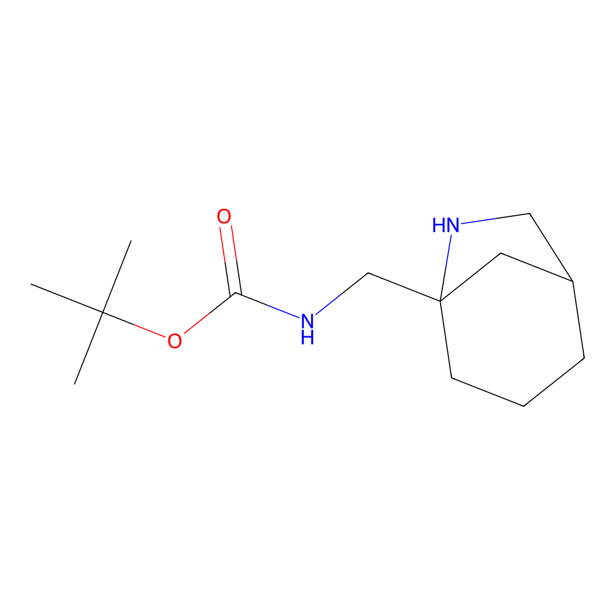tert-butyl N-({6-azabicyclo[3.2.1]octan-5-yl}methyl)carbamate molecular structure, CAS 1439908-26-5