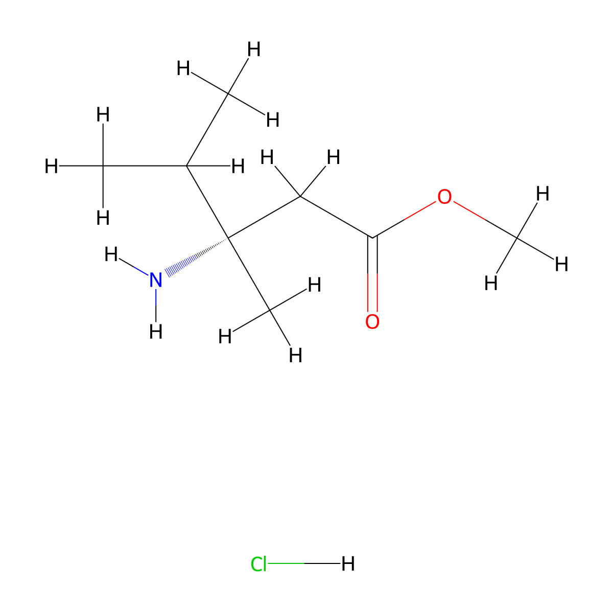 (S)-Methyl 3-amino-3,4-dimethylpentanoate hydrochloride molecular structure, CAS 1439922-10-7
