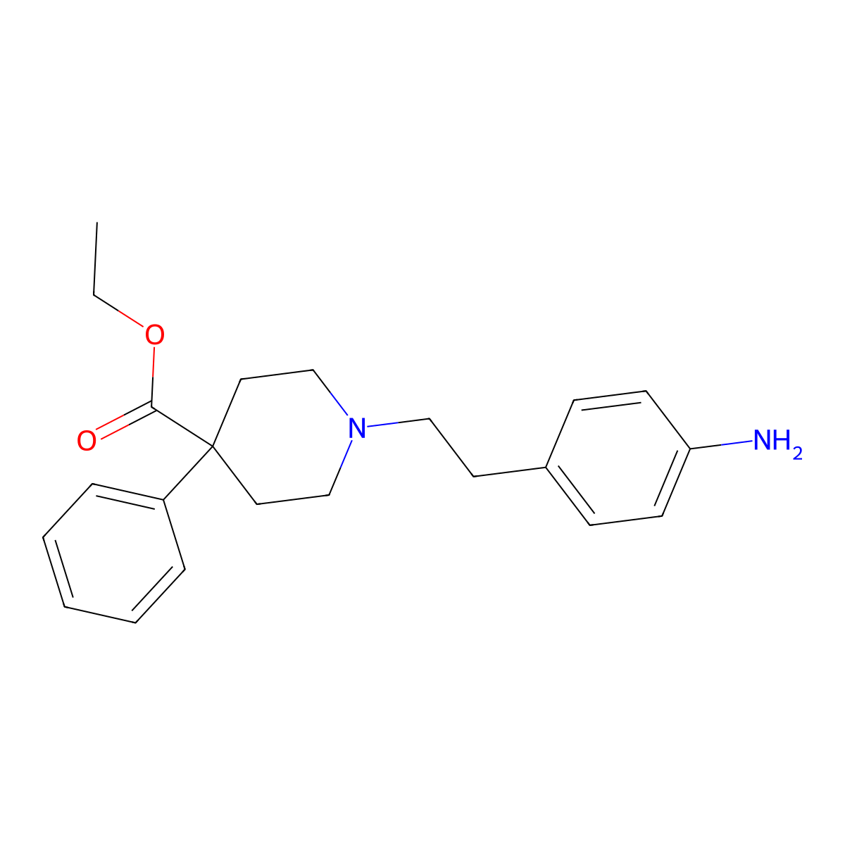 Anileridine molecular structure, CAS 144-14-9