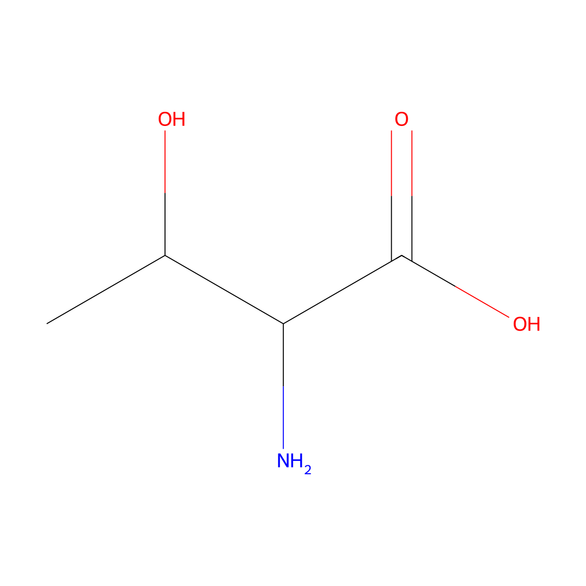 Allothreonine, L- molecular structure, CAS 144-98-9