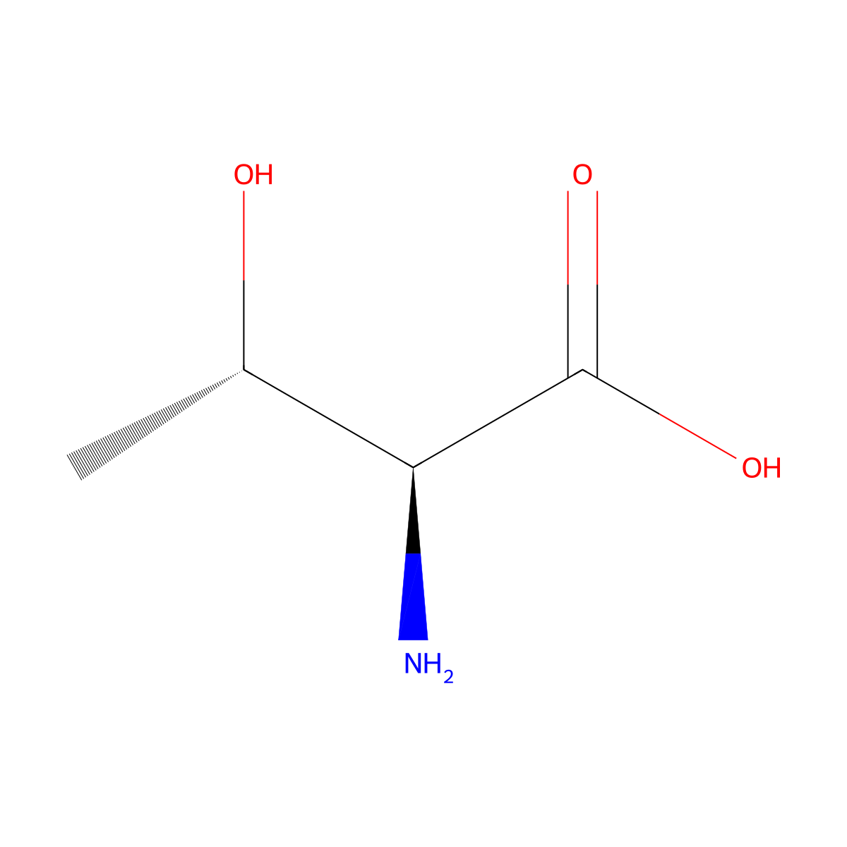 Allothreonine, L- molecular structure, CAS 144-98-9