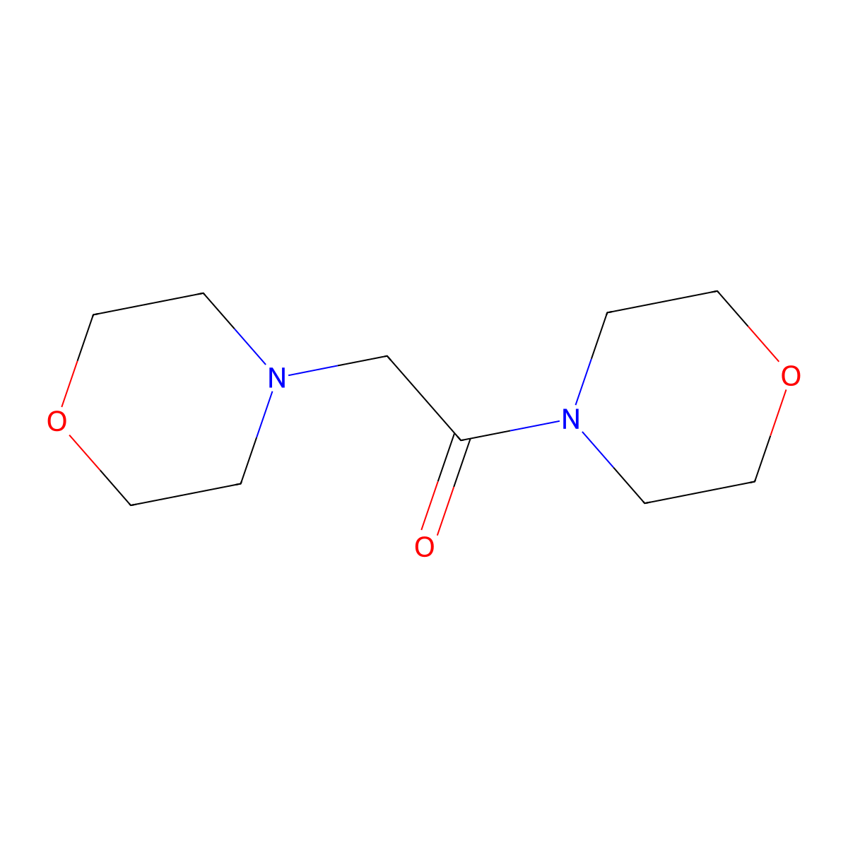 1,2-Dimorpholinoethanone molecular structure, CAS 1440-62-6
