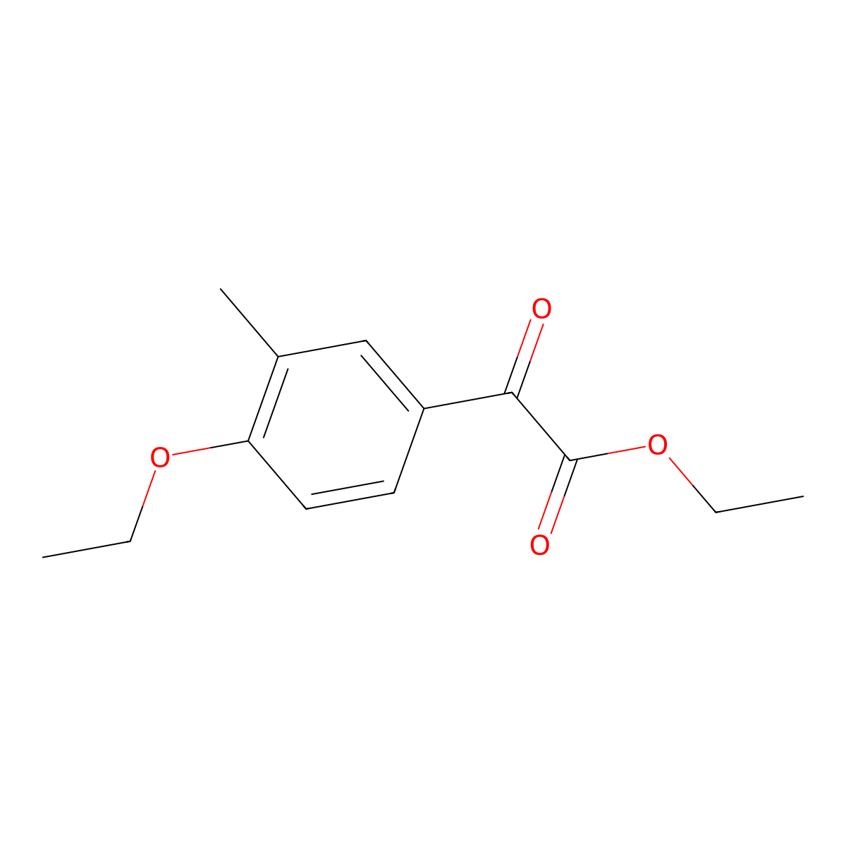 Ethyl 4-ethoxy-3-methylbenzoylformate molecular structure, CAS 1440060-79-6
