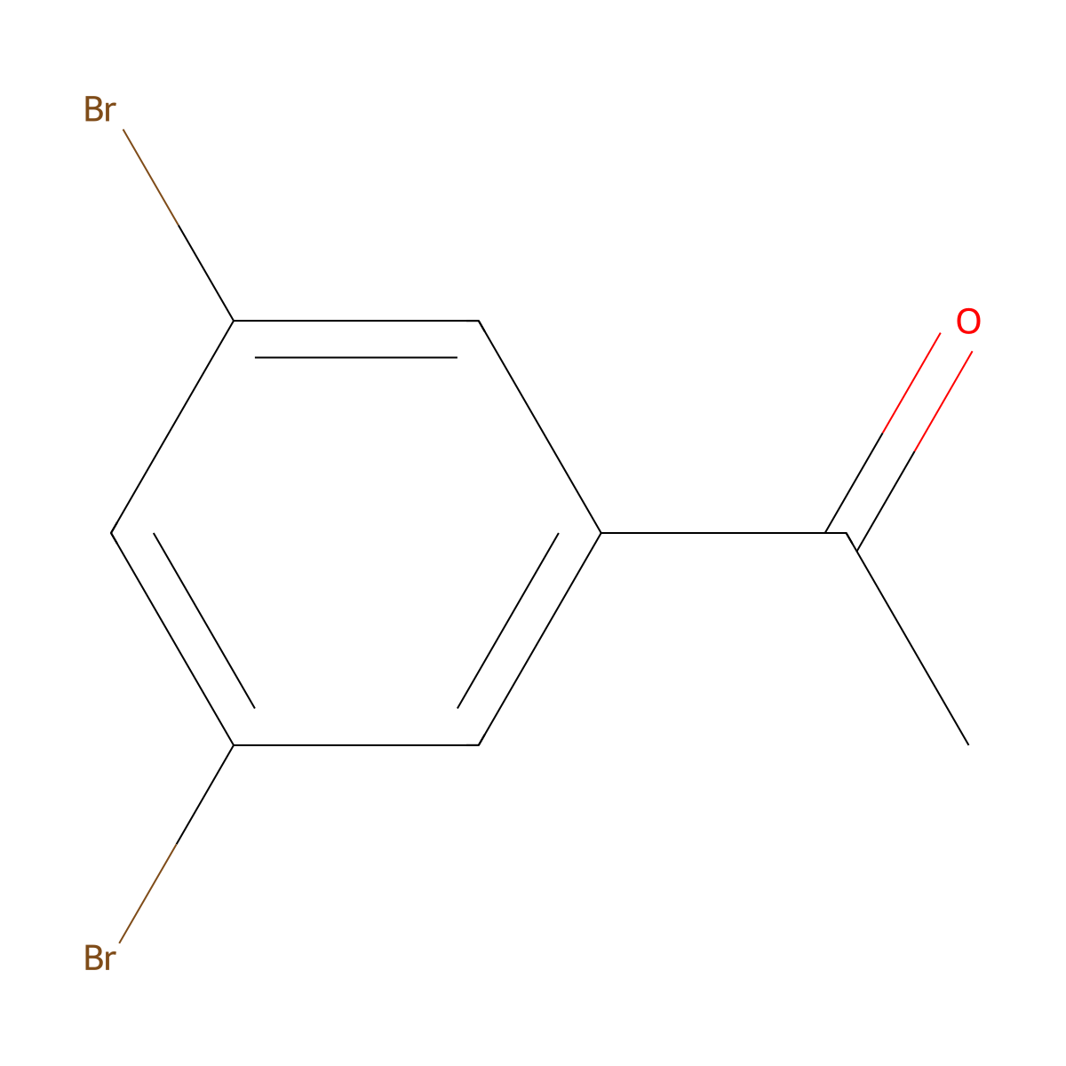 1-(3,5-Dibromophenyl)ethanone molecular structure, CAS 14401-73-1