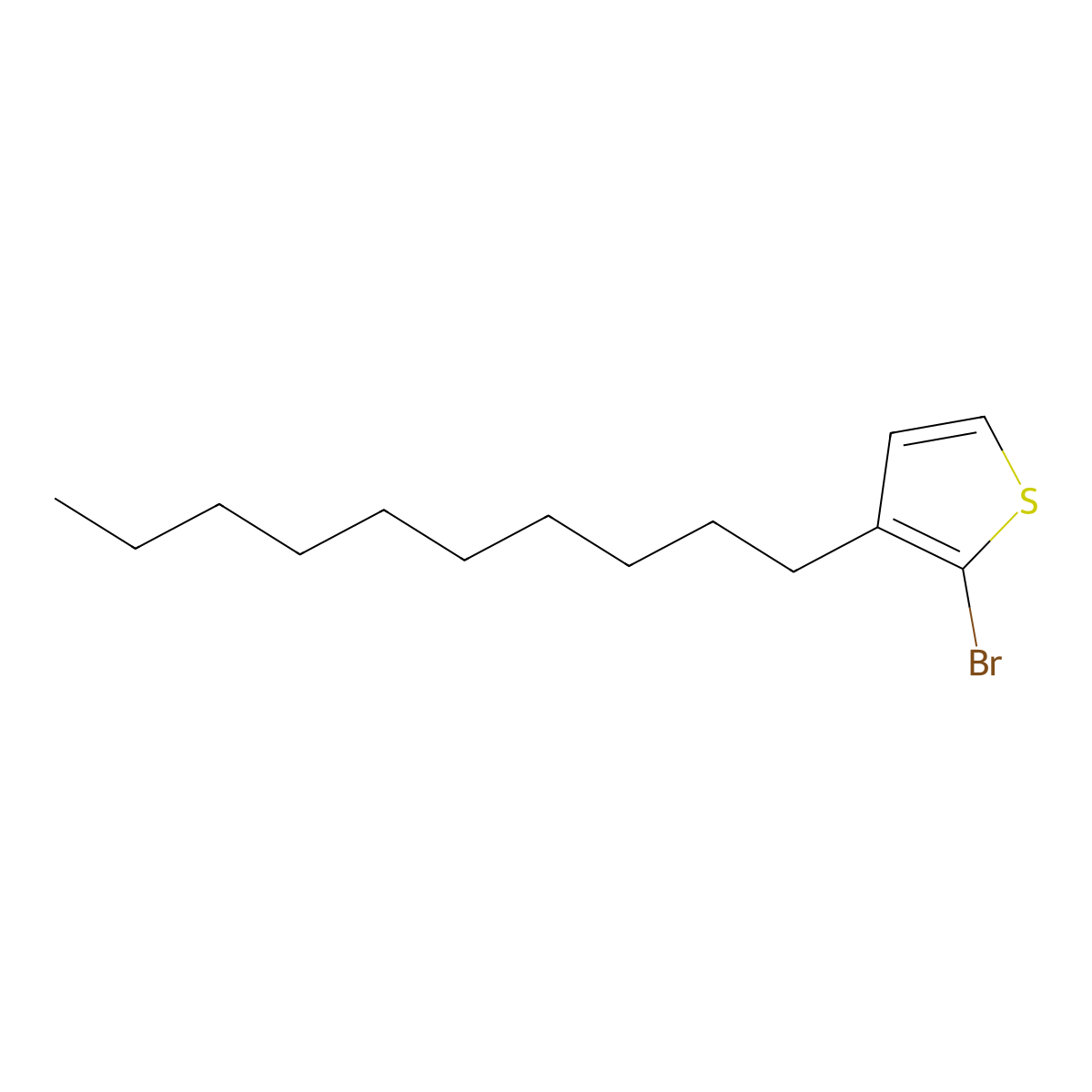 2-Bromo-3-decylthiophene molecular structure, CAS 144012-09-9
