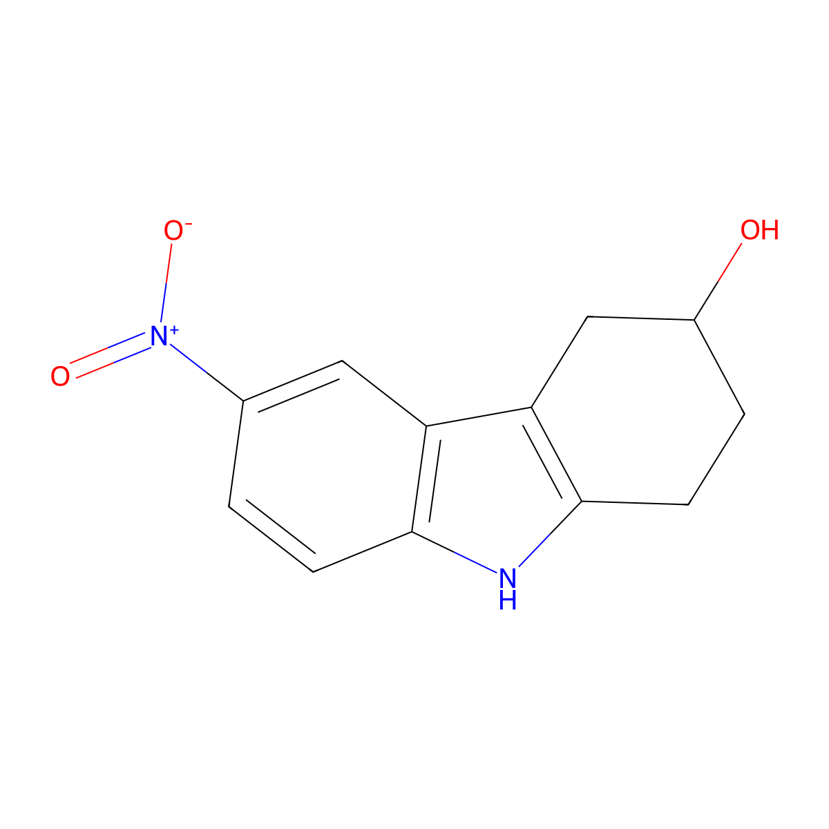 6-Nitro-2,3,4,9-tetrahydro-1H-carbazol-3-OL molecular structure, CAS 1440155-19-0