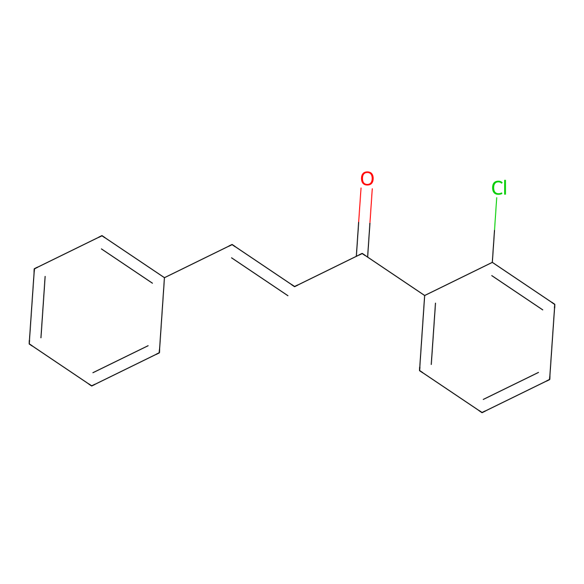 1-(2-Chlorophenyl)-3-phenylprop-2-en-1-one molecular structure, CAS 144017-77-6