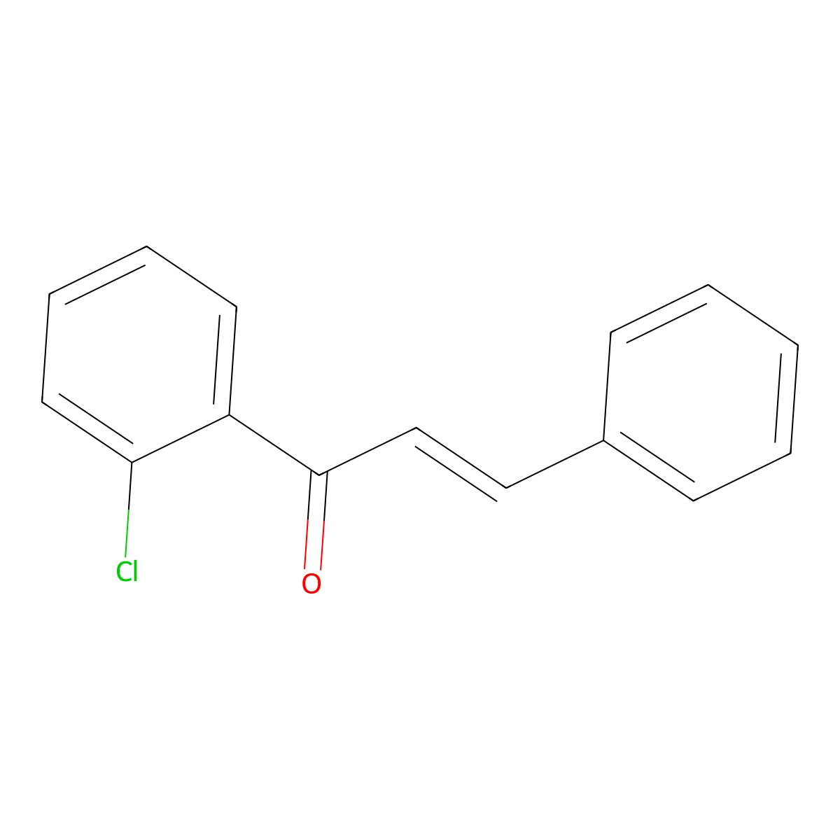 1-(2-Chlorophenyl)-3-phenylprop-2-en-1-one molecular structure, CAS 144017-77-6