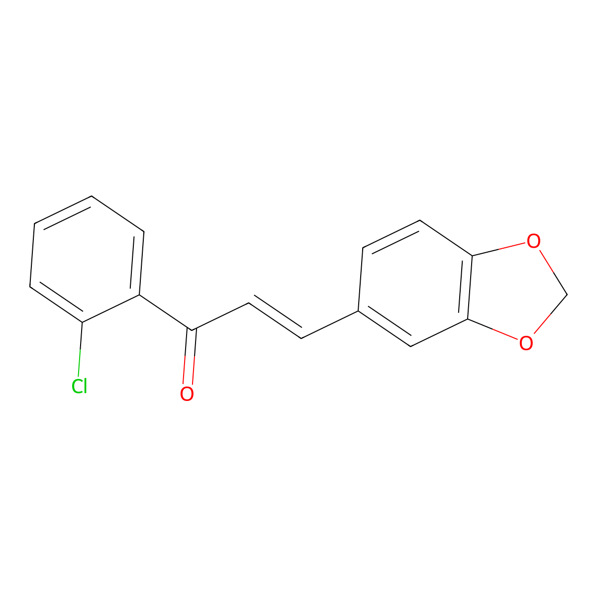 3-(1,3-Benzodioxol-5-yl)-1-(2-chlorophenyl)prop-2-en-1-one molecular structure, CAS 144017-78-7