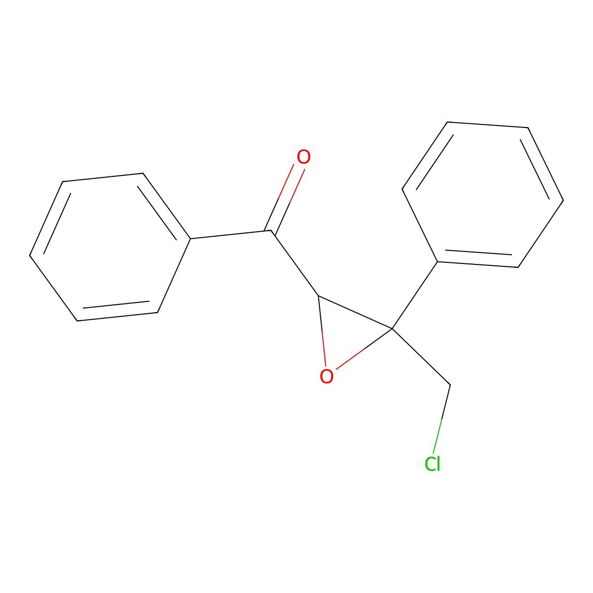 [3-(Chloromethyl)-3-phenyloxiran-2-yl]-phenylmethanone molecular structure, CAS 14403-01-1
