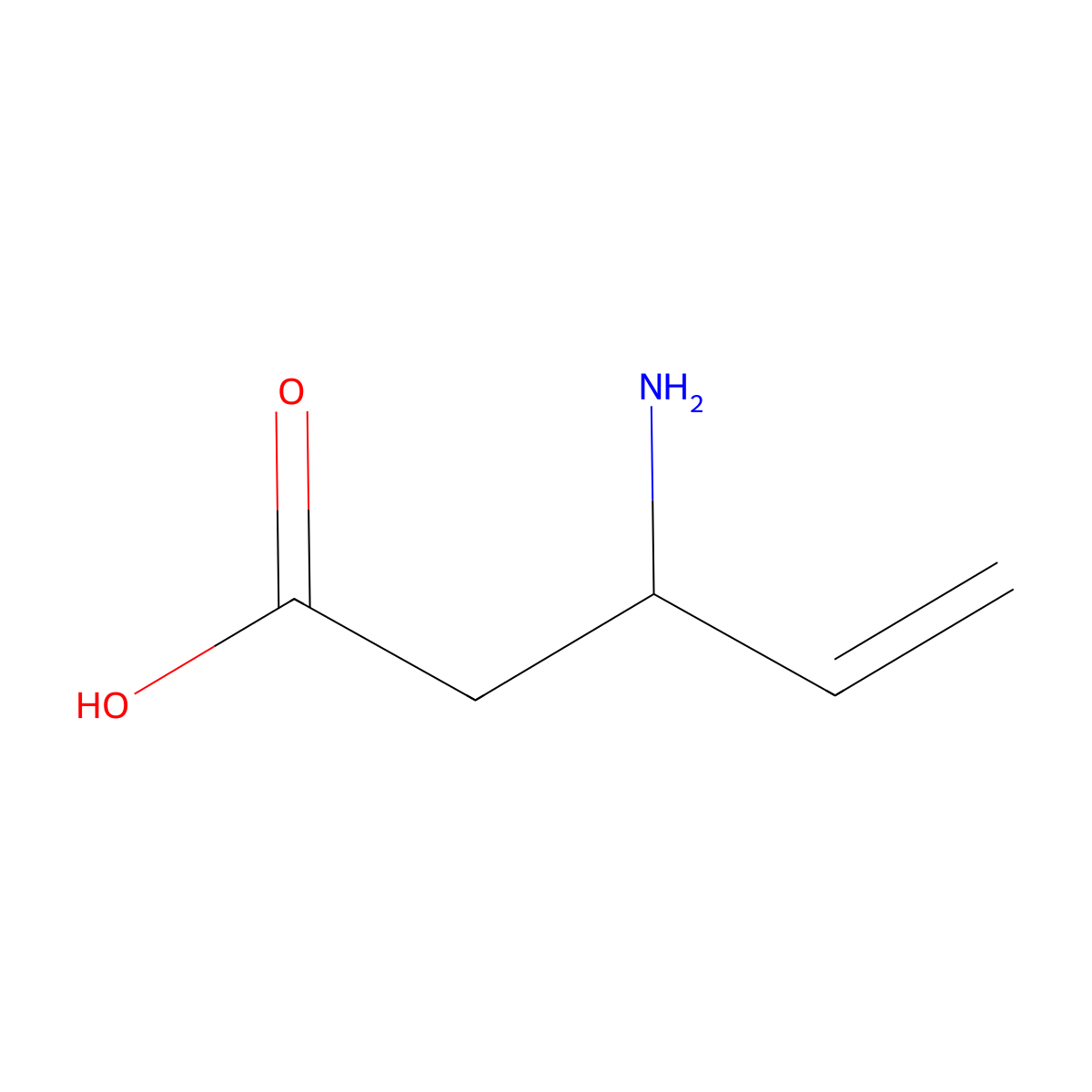 3-Aminopent-4-enoic acid molecular structure, CAS 14403-19-1