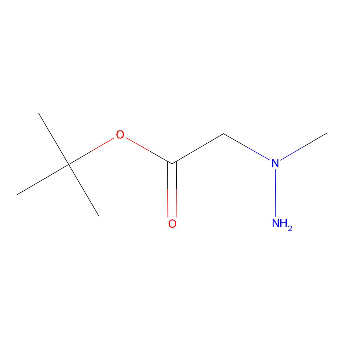 tert-Butyl 2-(1-methylhydrazinyl)acetate molecular structure, CAS 144036-71-5