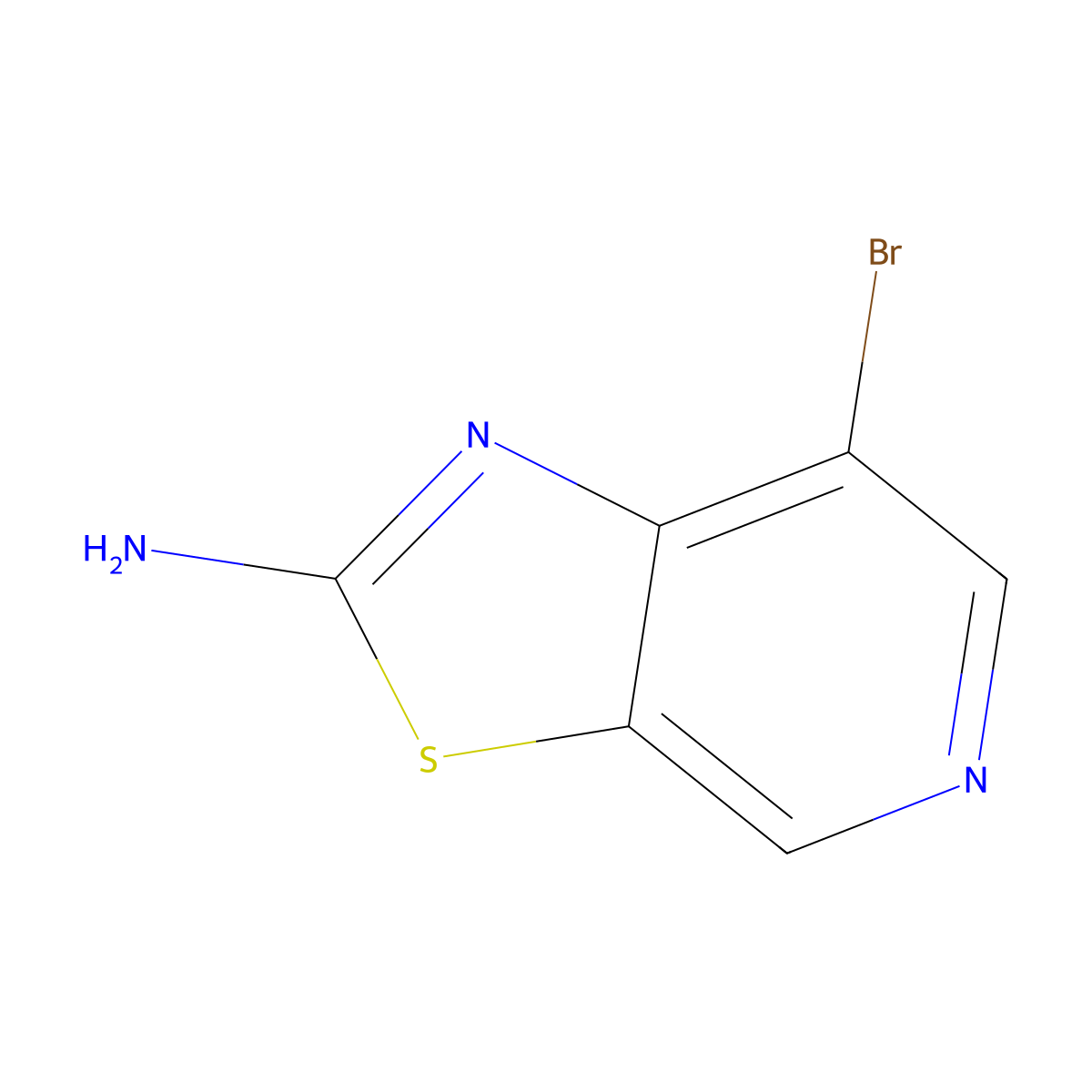 7-Bromothiazolo[5,4-c]pyridin-2-amine molecular structure, CAS 1440427-76-8