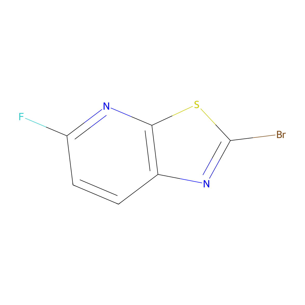 2-Bromo-5-fluoro-thiazolo[5,4-b]pyridine molecular structure, CAS 1440427-79-1