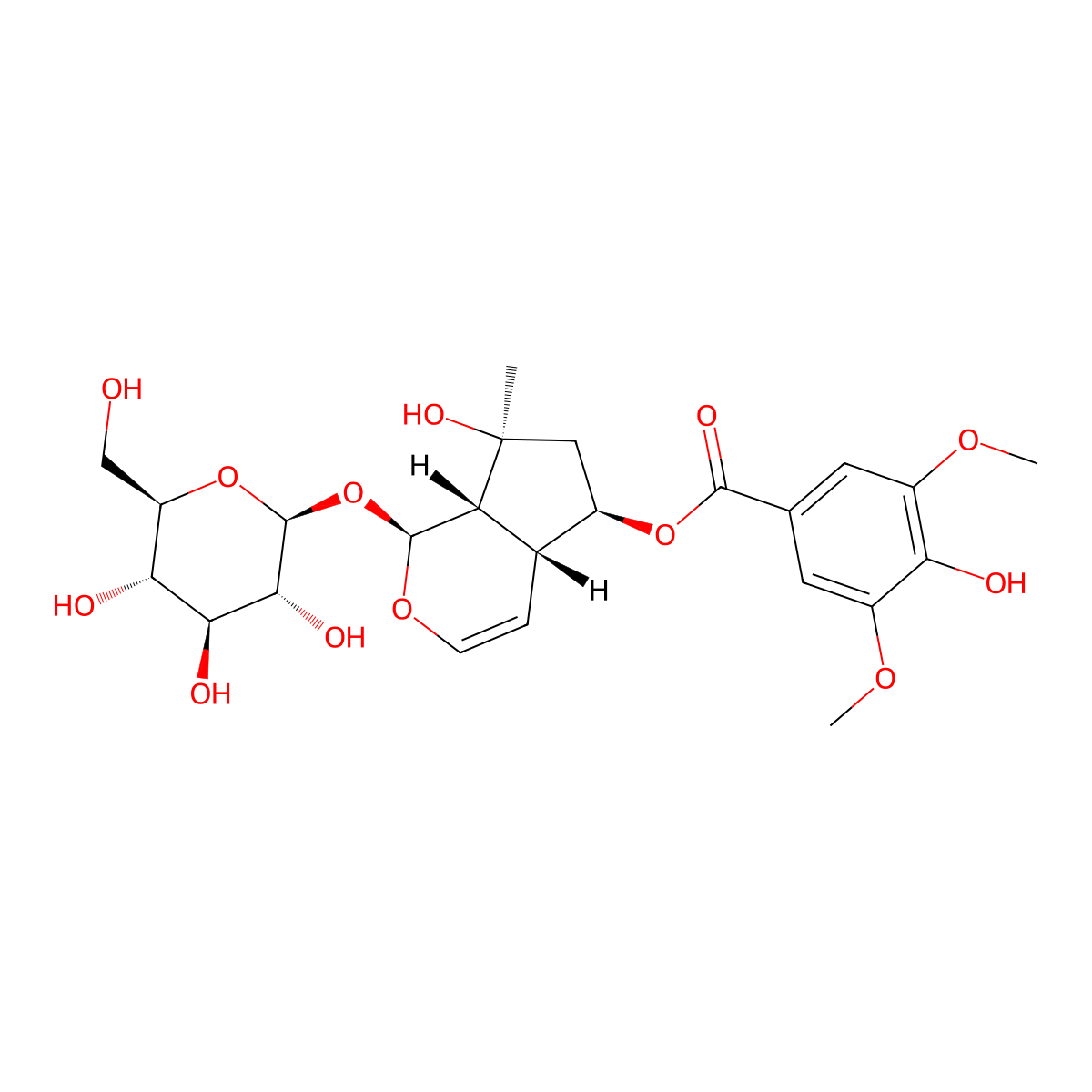 6-O-Syringoylajugol molecular structure, CAS 144049-72-9