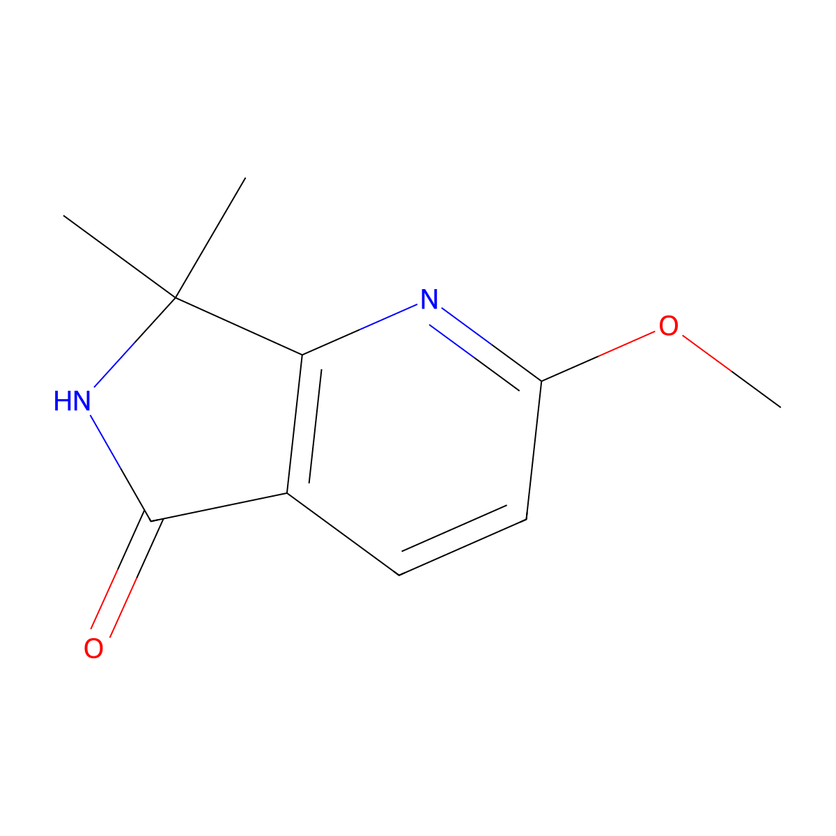 2-Methoxy-7,7-dimethyl-6,7-dihydro-5H-pyrrolo[3,4-B]pyridin-5-one molecular structure, CAS 1440519-80-1
