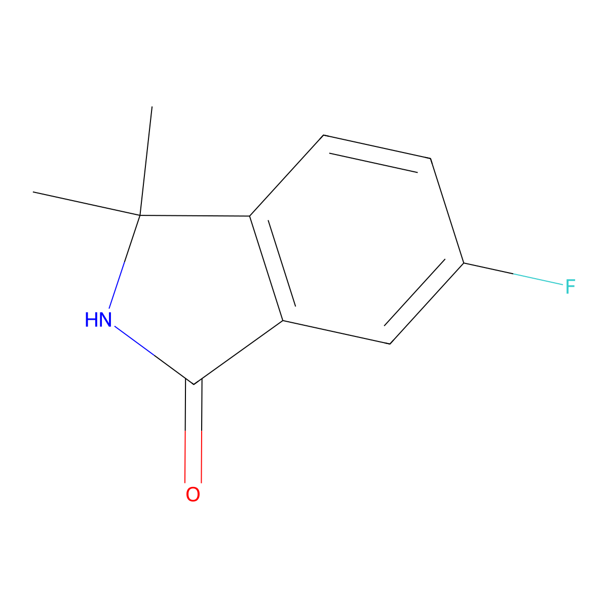 6-Fluoro-3,3-dimethylisoindolin-1-one molecular structure, CAS 1440519-93-6