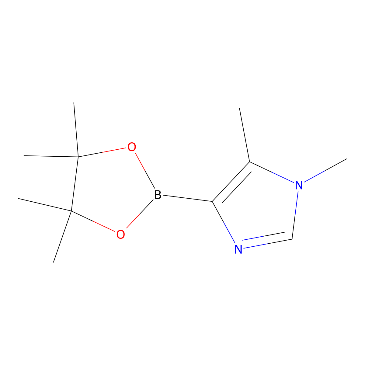 1,5-Dimethyl-4-(4,4,5,5-tetramethyl-1,3,2-dioxaborolan-2-yl)-1h-imidazole molecular structure, CAS 1440520-95-5