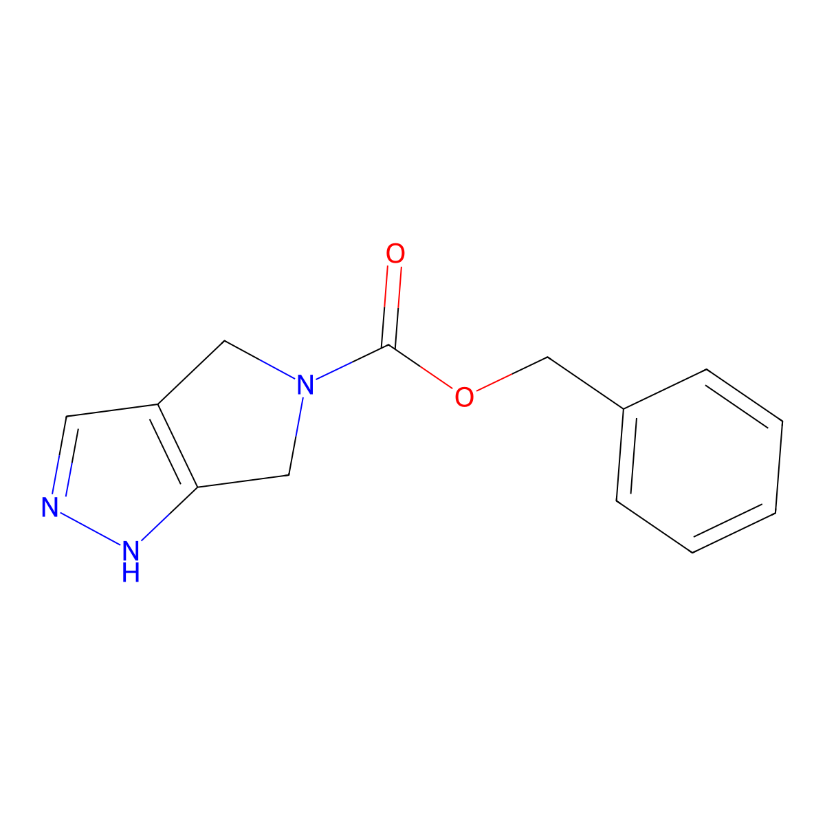 Benzyl 4,6-dihydropyrrolo[3,4-c]pyrazole-5(1H)-carboxylate molecular structure, CAS 1440526-39-5
