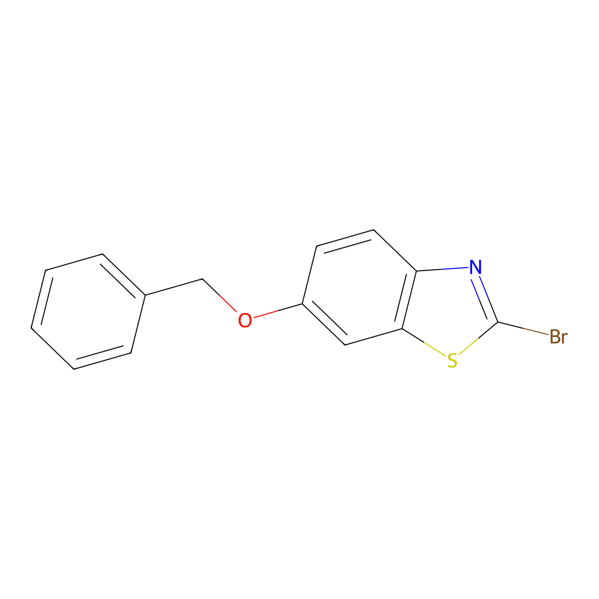 6-Benzyloxy-2-bromo-benzothiazole molecular structure, CAS 1440526-56-6