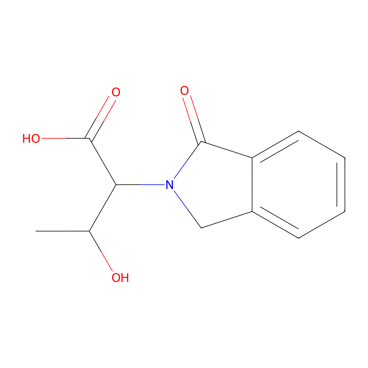 (2R,3S)-3-Hydroxy-2-(1-oxoisoindolin-2-yl)butanoic acid molecular structure, CAS 1440531-71-4