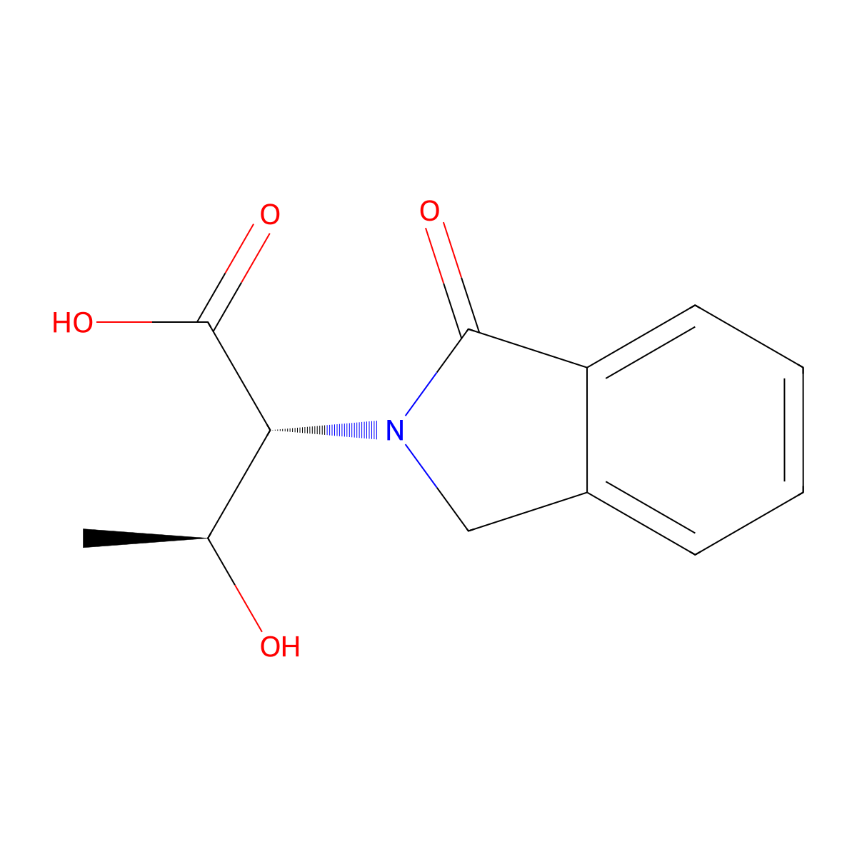(2R,3S)-3-Hydroxy-2-(1-oxoisoindolin-2-yl)butanoic acid molecular structure, CAS 1440531-71-4