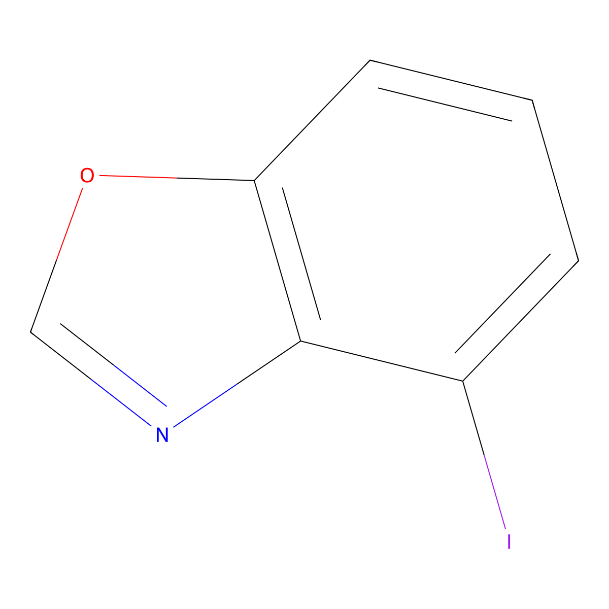 Benzoxazole, 4-iodo- molecular structure, CAS 1440535-23-8