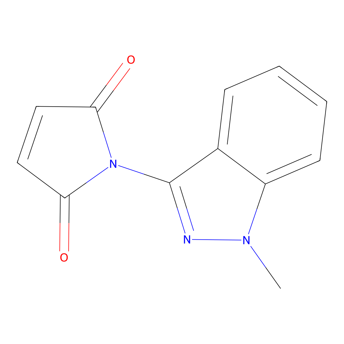 1-(1-methyl-1H-indazol-3-yl)-1H-pyrrole-2,5-dione molecular structure, CAS 1440535-46-5
