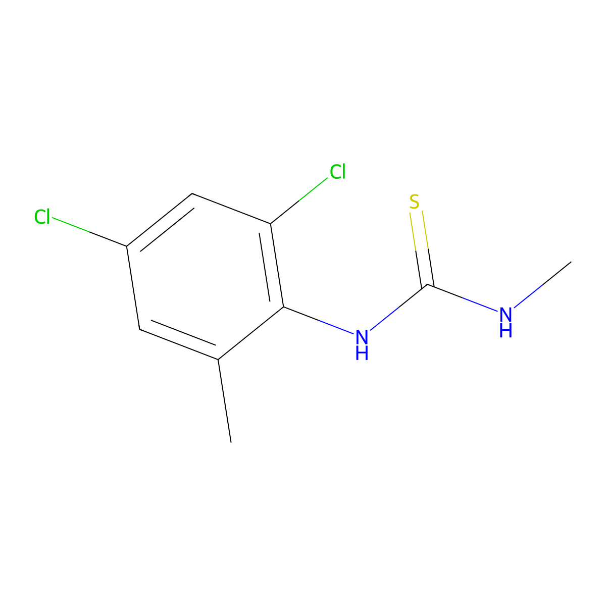 N-(2,4-dichloro-6-methylphenyl)-N'-methylthiourea molecular structure, CAS 1440535-56-7
